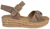 Gabor Plateau Chevreau peanut Keilsandalette Braun Produktbild-Vorschau 1