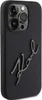 A black iPhone case with a silver Karl Lagerfeld script logo. Náhľad obrázku produktu