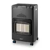 A black portable gas heater is shown against a white background. Podgląd zdjęcia produktu