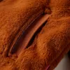 Ankonbej Kinder-Kapuzenjacke Kunstpelz Cognac 140 Produktbild-Vorschau 5
