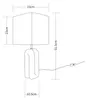 Tischlampe aus Keramik Vero Granat 510 mm Produktbild-Vorschau 8