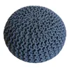 Sitzhocker Pouf SET 2 Stück Ø 55 cm H 37 cm Strickhocker Produktbild-Vorschau 7
