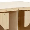 vidaXL Nid de poule 3 compartiments 72 x 33 x 38 cm Pin Voir les images du produit 4