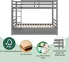 OKWISH Lit Superposé 140×200 cm avec 2 Tiroirs de Rangement Voir les images du produit 5