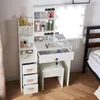INLEA Toaletný stolík INARA s taburetkou, LED osvetlením Náhľad obrázku produktu 7