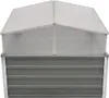 vidaXL Serra grigia in acciaio zincato 100×100×85 cm Anteprima dell’immagine prodotto 9