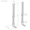 Maclean Universal VESA Soundbar Holder, 15kg max, MC-334 Voir les images du produit 7