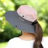 2 Stück Sonnenhut für Damen Outdoor Faltbar Safari Hut mit Produktbild-Vorschau 2