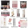 Make-up set met 33 onderdelen, inclusief make-up tas. Bevat Productafbeelding-voorbeeld 2
