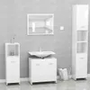 vidaXL Mobile da bagno bianco lucido 60x33x61 cm materiale Anteprima dell’immagine prodotto 8
