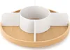 BELLWOOD Lazy Susan geteilt, weiß/natur Produktbild-Vorschau 5