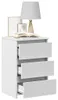 vidaXL Nachttische 2 Stk. Weiß 40x35x62,5 cm Holzwerkstoff Produktbild-Vorschau 7