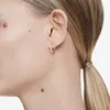 Swarovski Creolen Damen Matrix Swarovski® Zirkonia Gold-Ton Produktbild-Vorschau 6