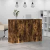 Empfangstheke Räuchereiche 155x50x103,5 cm Holzwerkstoff Produktbild-Vorschau 4