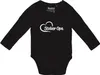 Huuraa Baby Body Stolzer Opa Herz 62 Black  Baumwolle Produktbild-Vorschau 1