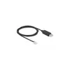 DeLOCK 66737, RJ-12, USB 2.0 Type-A, 2 m, Černá Náhled obrázku produktu 2