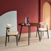 sweeek - Runder Esstisch im Holzlook mit schwarzen Produktbild-Vorschau 3