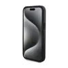 A black iPhone case with a textured screen protector is shown against a white background. Náhled obrázku produktu