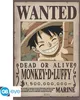 Poster One Piece : Wanted Ruffy nouveau (91,5 x 61 cm) Voir les images du produit 1