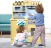 YARDIN Detská kuchynka Drevené kuchynské doplnky na hranie, Náhľad obrázku produktu 6
