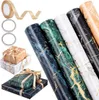 Cadeaupapierset mit Marmormuster - 5 Rollen à 43 cm x 3 m - Produktbild-Vorschau 1