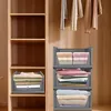 4 Stück Faltbarer Kleiderschrank Organizer,Grau Stapelbare Produktbild-Vorschau 4