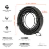 A coiled drain cleaning snake with various attachments and dimension labels. Náhľad obrázku produktu