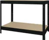 Schwerlastregal HEAVY RACK schwarz matt 87x160x60cm Produktbild-Vorschau 1