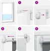 vidaXL Roleta zaciemniająca kremowo-biała 50x210cm Podgląd zdjęcia produktu 4