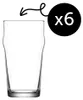 LAV Noniq Pint-Biergläser – 570 ml – transparent – ​​6 Produktbild-Vorschau 6
