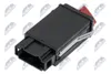 A black electrical connector with silver metal clip and a small red lever. The background is plain white with multiple watermarks. Produktbild-Vorschau