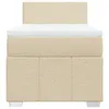 Hochwertig Boxspringbett mit Matratze Creme 100x200 cm Produktbild-Vorschau 4