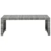 5-tlg. Garten-Lounge-Set mit Auflagen Poly Rattan Grau Produktbild-Vorschau 10