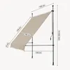 Klemmmarkise ‘Stem’ Stahlgestell 150 cm breit Sandfarben Produktbild-Vorschau 3