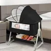3 in 1 Beistellbett,Reisebett Baby mit Matratze,Babybett 6 Produktbild-Vorschau 6