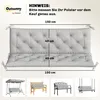 Outsunny 3 Sitzer Bankauflage 150x98x8 cm Bankkissen mit Produktbild-Vorschau 3