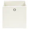 vidaXL Úložné boxy 4 ks Biele 32x32x32 cm Látkové Náhľad obrázku produktu 2