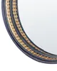 BELIANI Lustro ścienne jasny rattan czarny 60 cm okrągłe Podgląd zdjęcia produktu 5