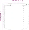 vidaXL Fioriera in acciaio verniciato a polvere 80x80x68 cm Anteprima dell’immagine prodotto 4