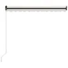 vidaXL Einziehbare Markise Handbetrieben 300 x 250 cm Creme Produktbild-Vorschau 3