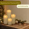 4er Set LED Kerze mit Timer Echtwachs LED Kerzen bewegliche Produktbild-Vorschau 2