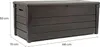 Keter Brightwood - zahradní box 455 L - 145 x 70 x 60,5 cm Náhled obrázku produktu 9