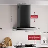 LEVIVO A+++ Dunstabzugshaube 60cm Umluft & Abluft mit 750 Produktbild-Vorschau 5