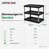 ARTECSIS®: Scaffale per scarpe in plastica con 3 ripiani, Anteprima dell’immagine prodotto 6