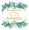 20 Servietten Eucalyptus Leaves gold Konfirmation - mit Produktbild-Vorschau 1