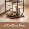 COSTWAY Libreria a 4 ripiani, scaffale da 360° con Anteprima dell’immagine prodotto 4