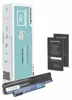 A product shot of a laptop battery and its packaging, along with warranty cards. Náhled obrázku produktu