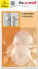 Wandpuffer rund 40mm transparent fix-o-moll Produktbild-Vorschau 1