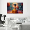 Leinwandbild Abstrakte Giraffe 100x70 Feeby Bunt bild für Produktbild-Vorschau 2