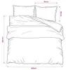 vidaXL Bettwäsche-Set Grau 260x220 cm Baumwolle Produktbild-Vorschau 6